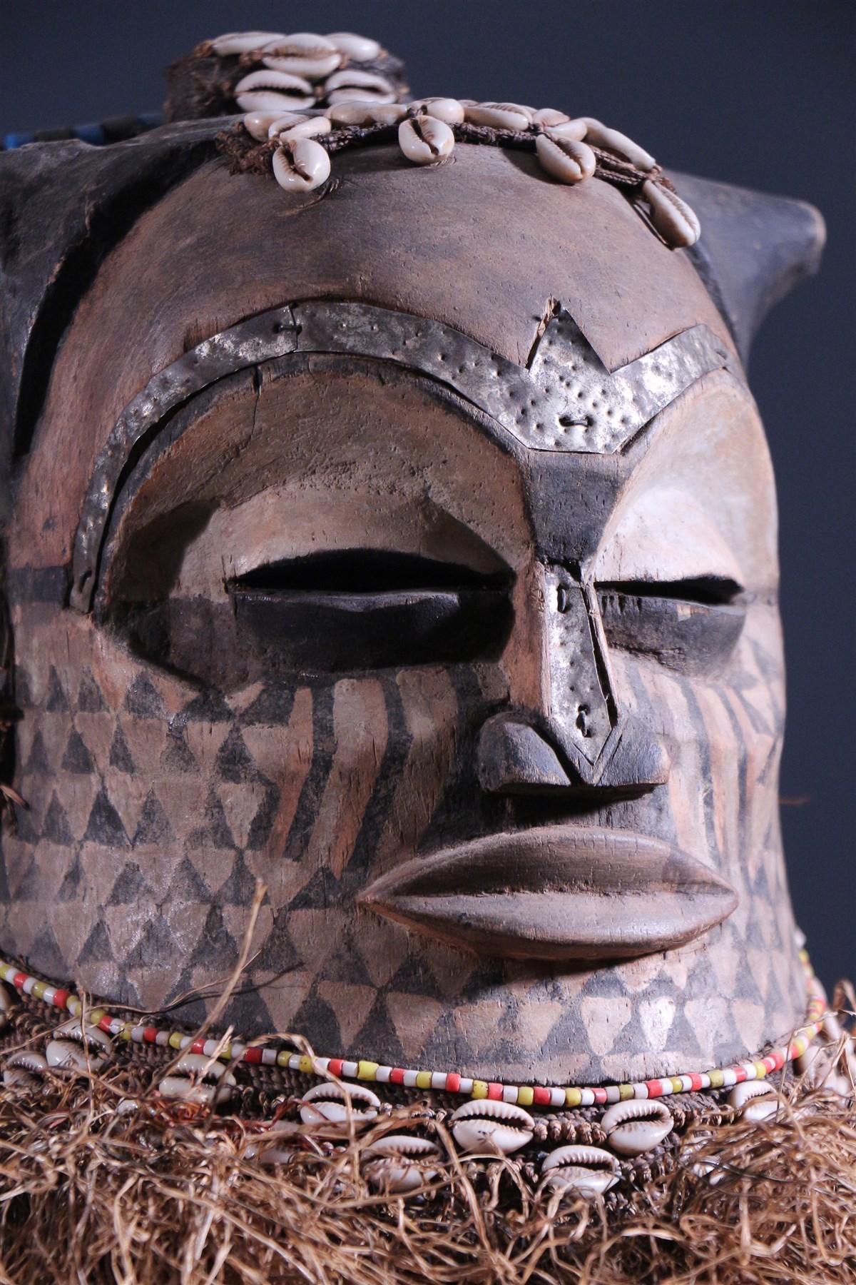 Masque Kuba Bwoom Lwoop Lambwoom (10735) - Masque africain Kuba