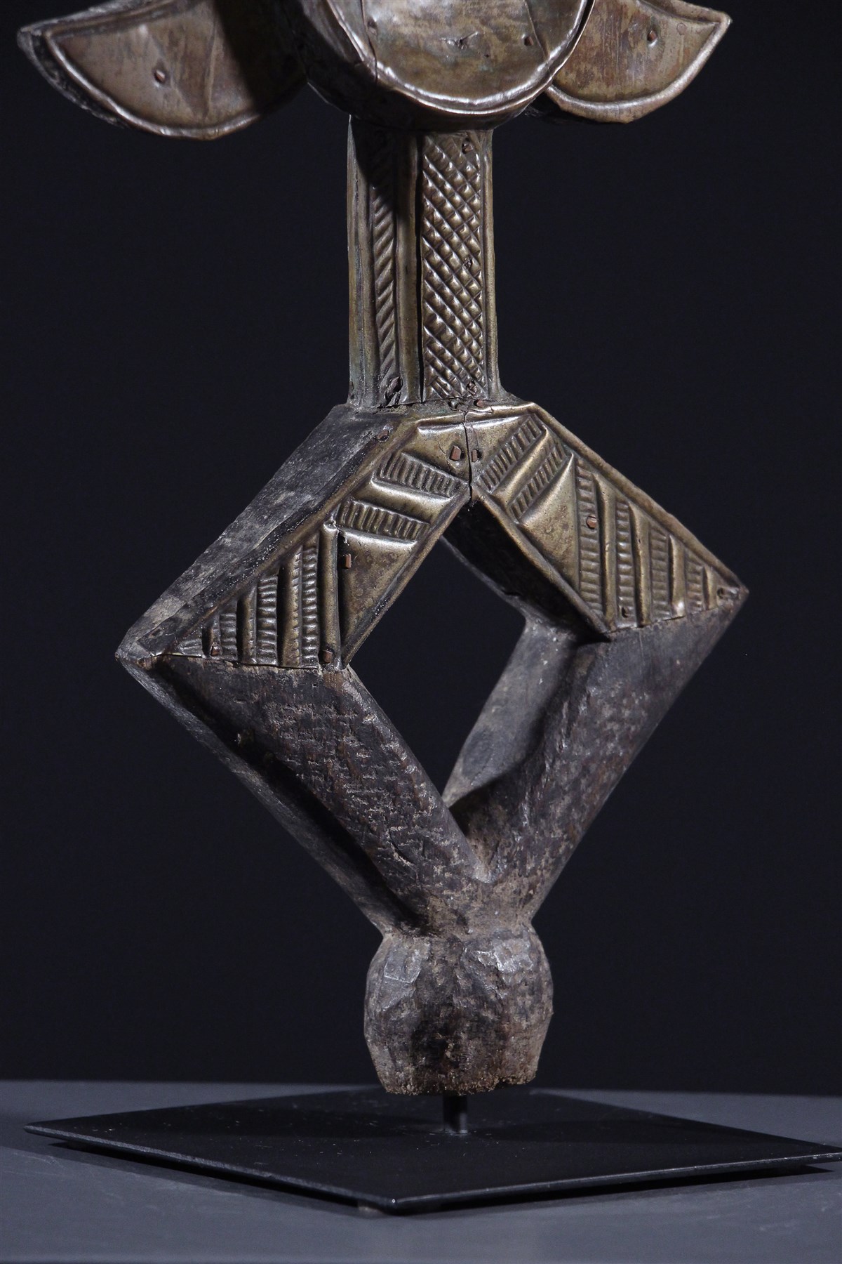 Statuette Africaine Bakota - Reliquaire Original En Bois - Art Tribal Du Gabon
