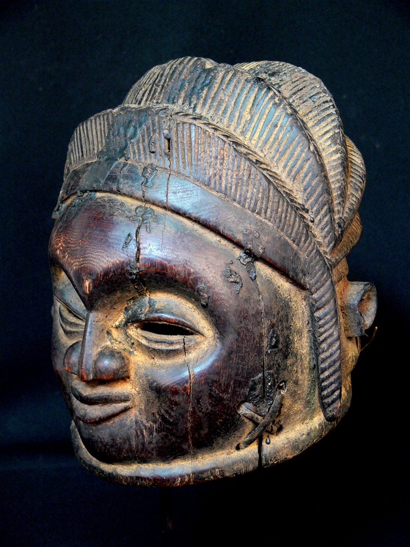 Mende mask (1157) African mask, tribal art, primitive art Mende