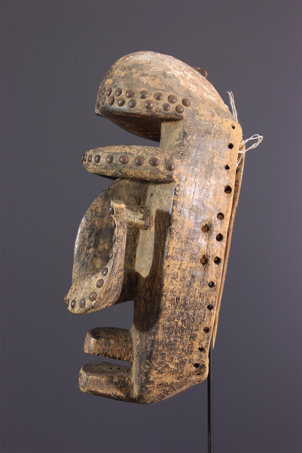 Masque Tribal Bété – Araignée – Art Premier Africain Ancien – Côte D'Ivoire