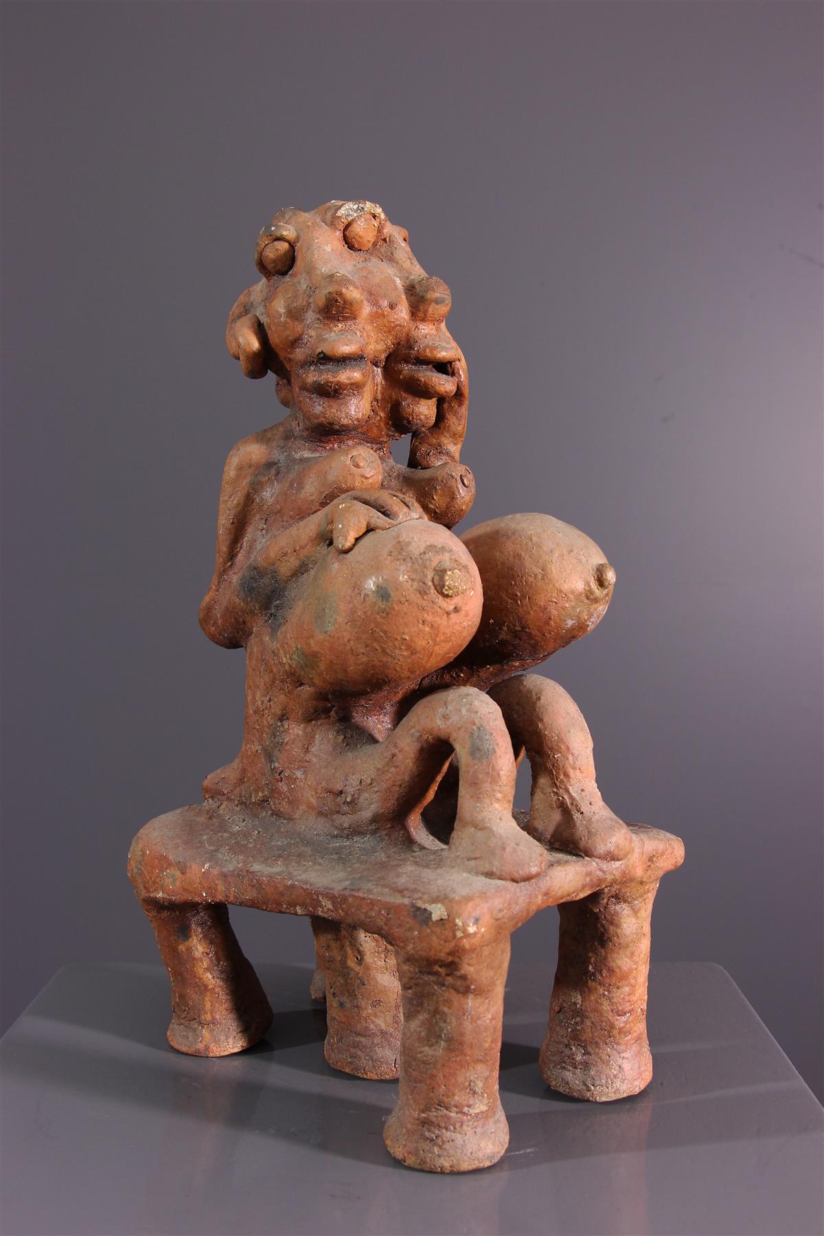 Statue Diola (13236) - Statuettes Diola - Art africain Sénégal