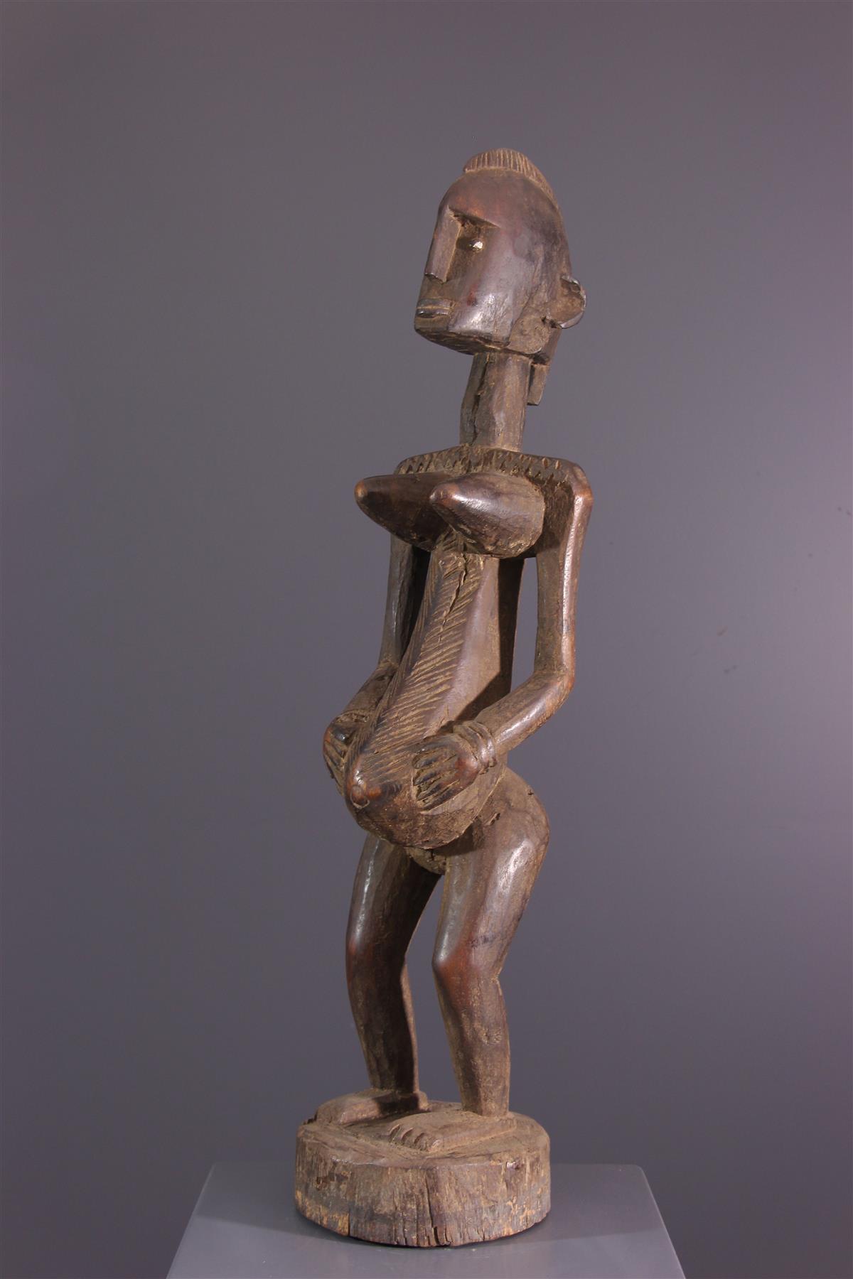 Design Toscano Bambara Stammesfigur – Handgegossene Dekorationsfigur Aus Steinsplitt & Harz
