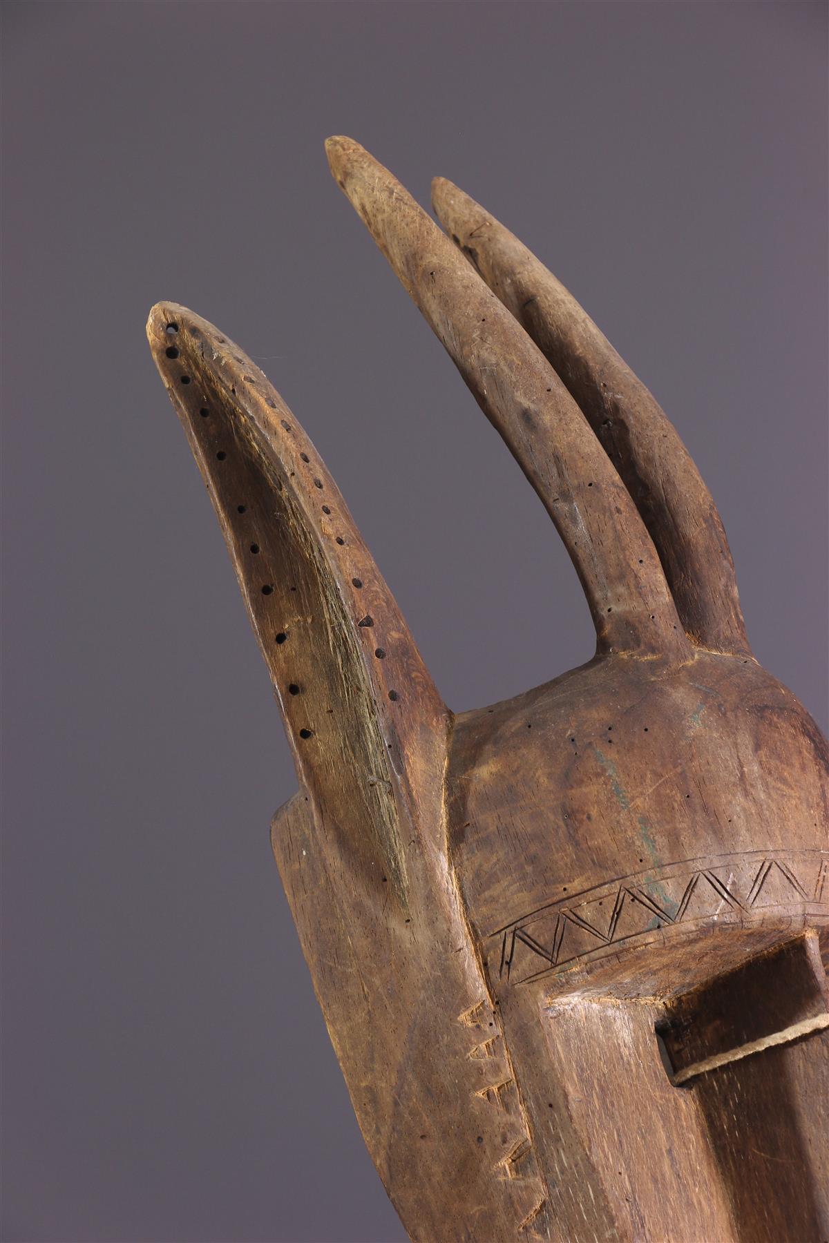 Masque Africain Bamana Malie - Bois Sculpté - Hauteur 32cm - Ancien