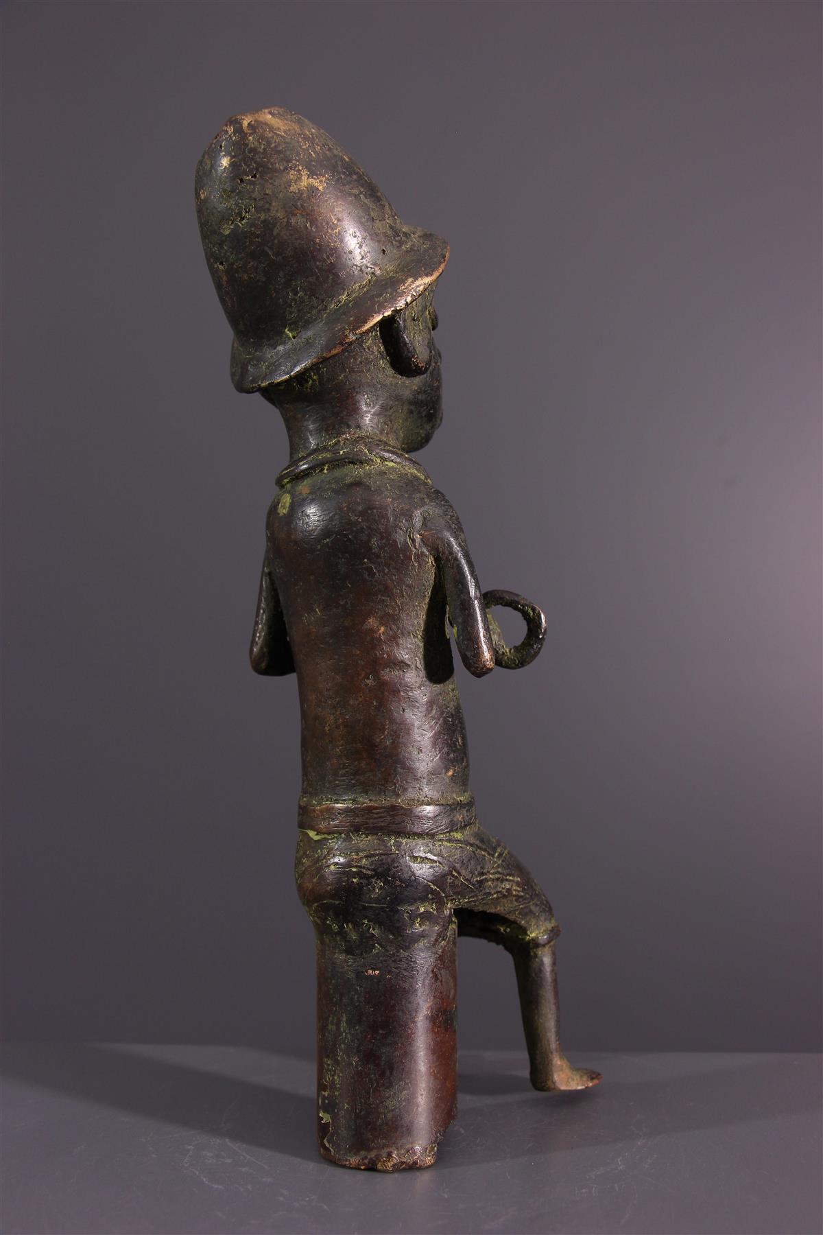 Statue Africaine En Résine, Personnage, Sculpture Ethnique, Marron, Neuve