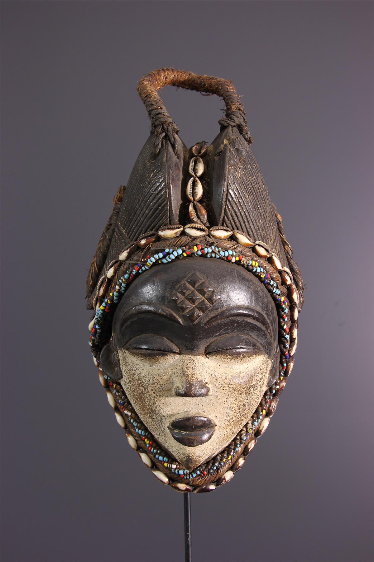 MASQUE AFRICAIN POUNOU DU GABON PUNU