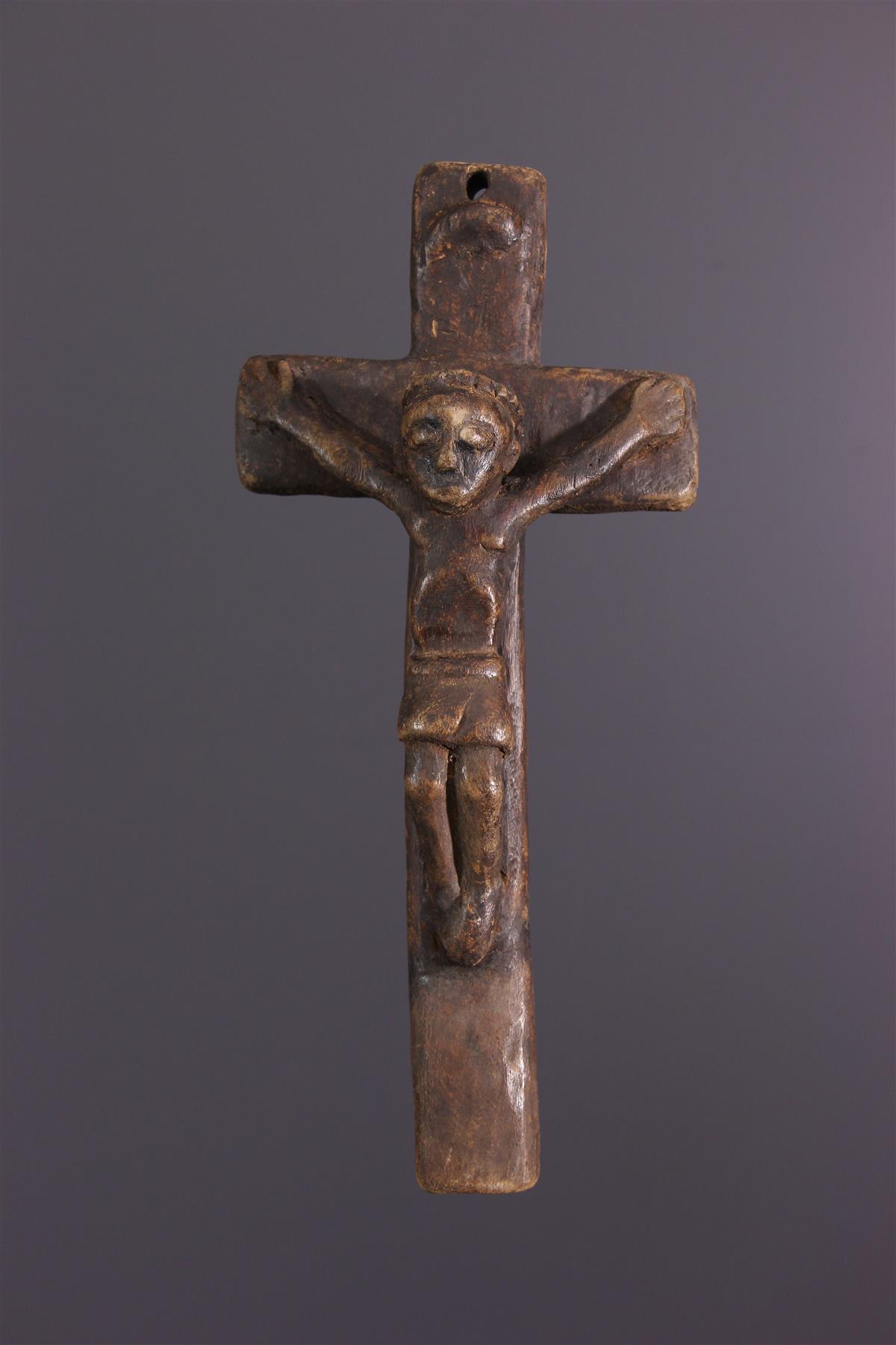 Objet De Culte Essentiel Chez Les Chrétiens Crucifix Kongo (16526) - Objets usels, poulies,boîtes, métier à tisser