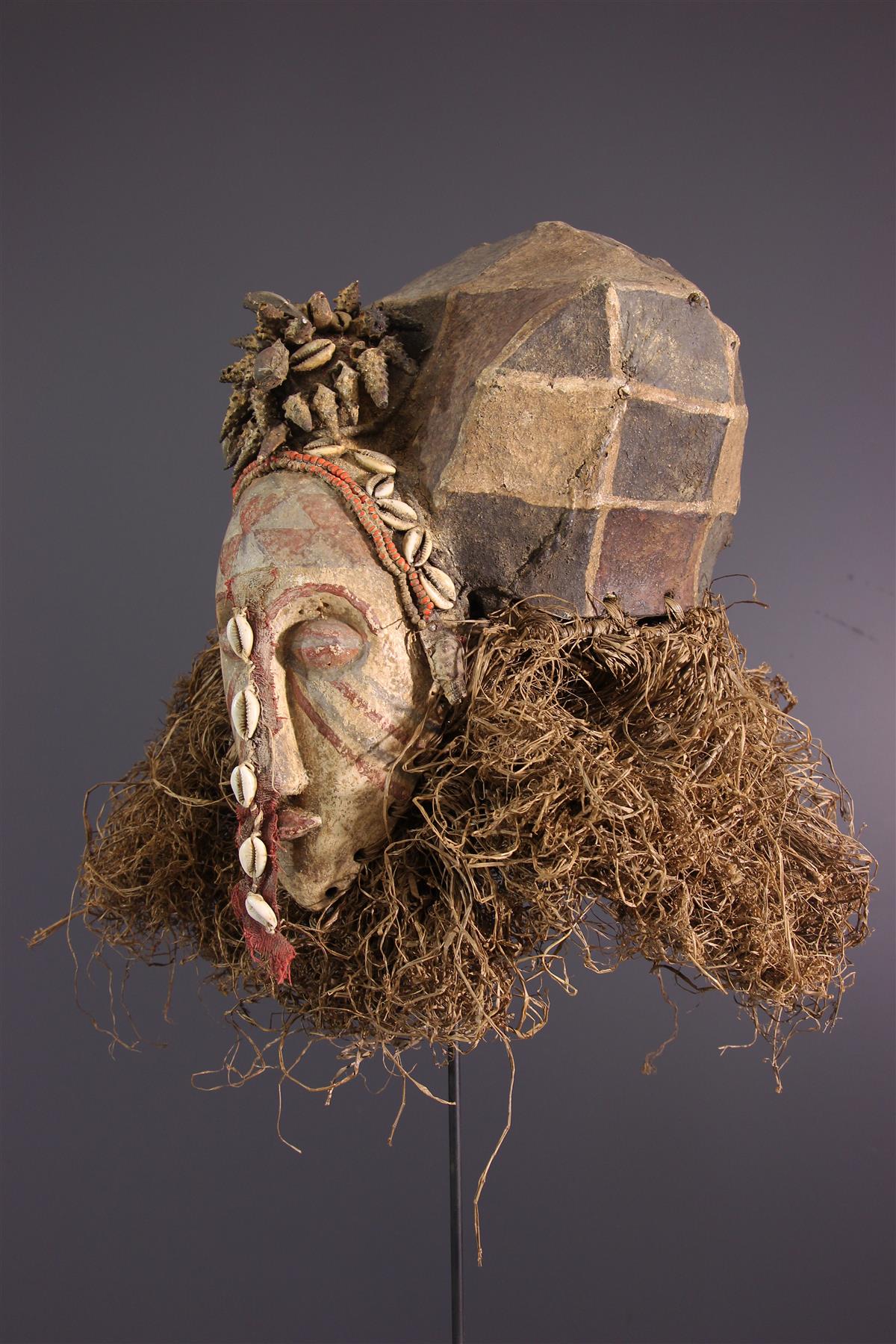 Bushoong Masque Bushoong (16703) - Masque africain Kuba - Art africain