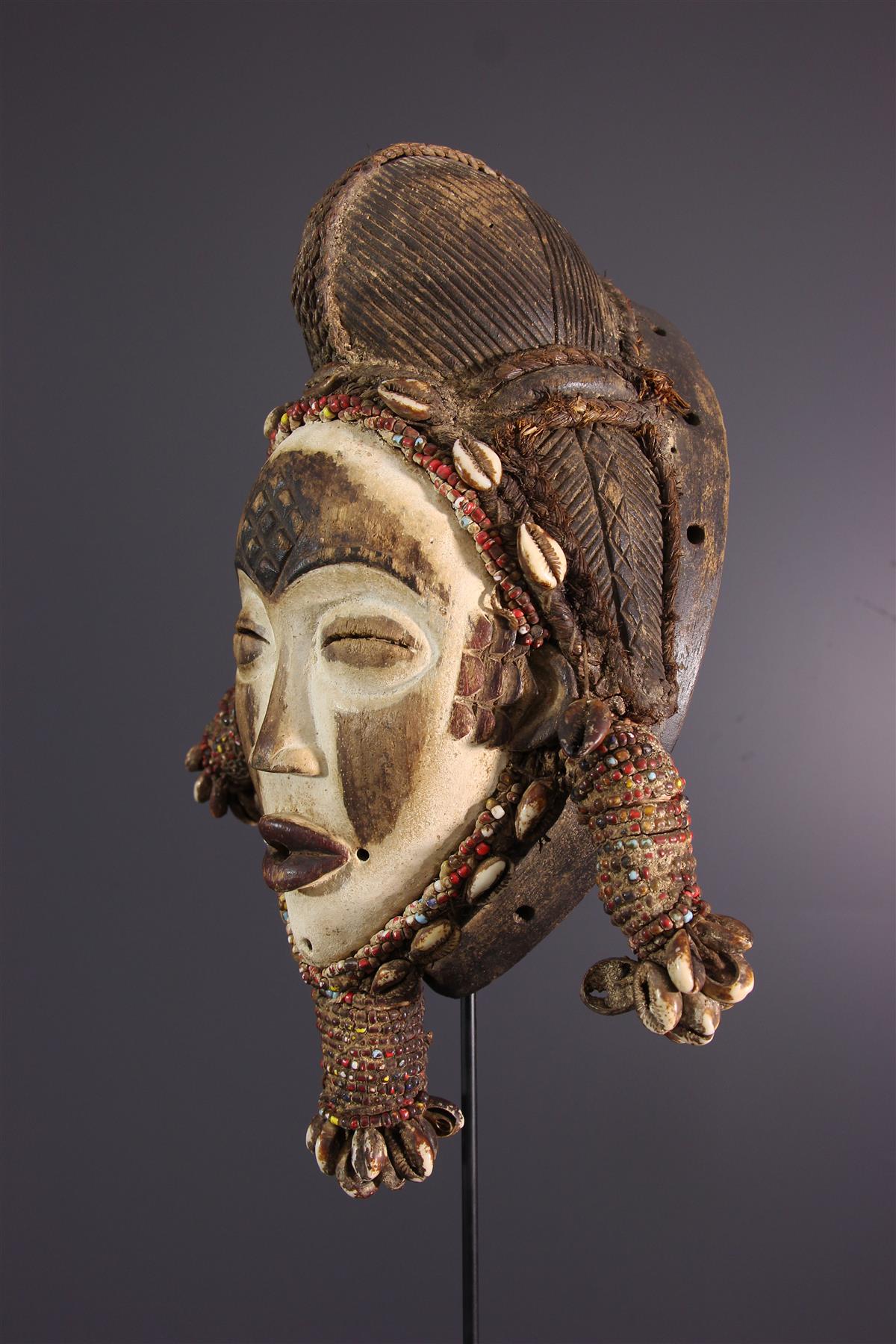 Masque Traditionnel Punu – Art Africain – Pièce De Collection