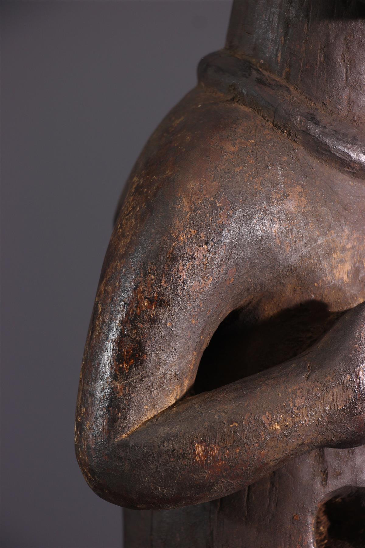 Statuette Tribale Bacongo 27 Cm - Ancien Art Africain, RDC / Zaïre, Bois (original)