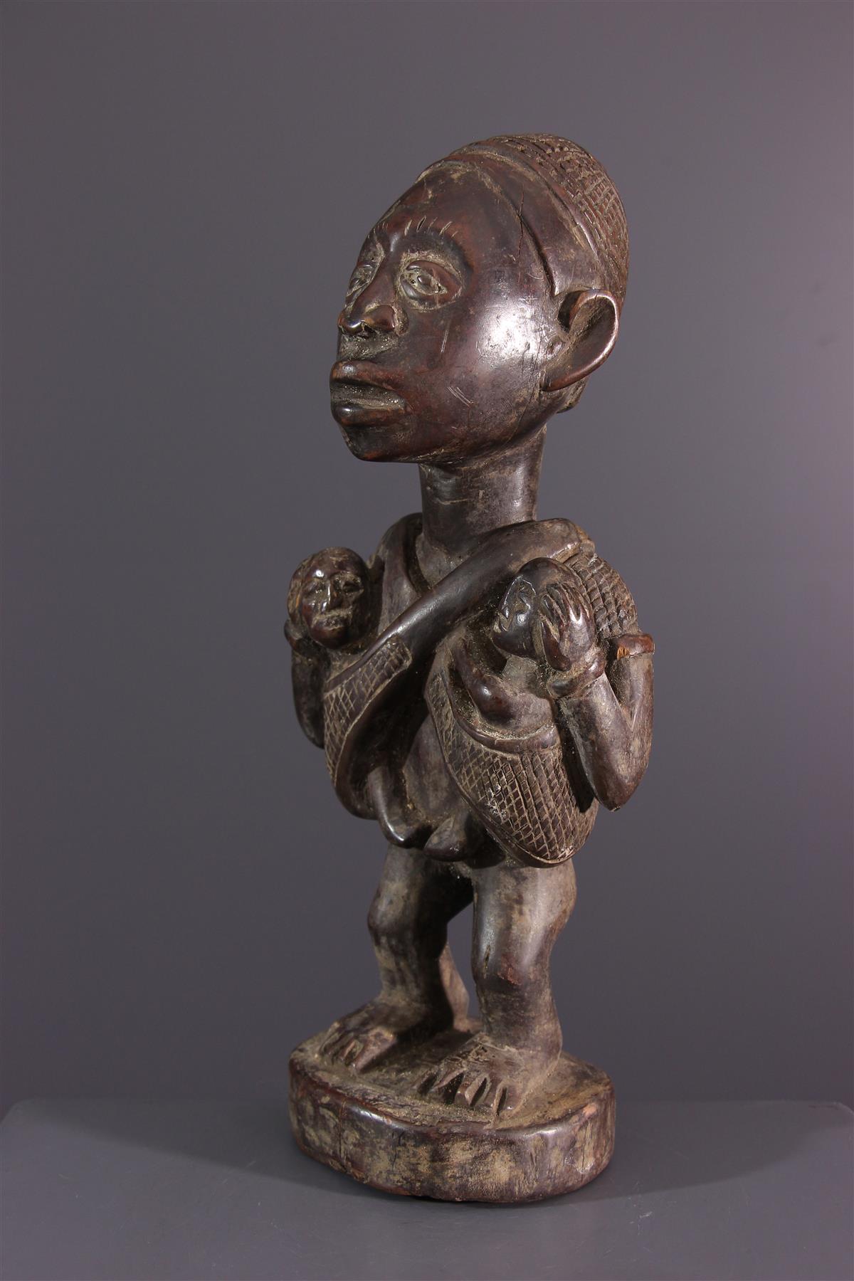 Statuette Sundi 21917 Statues Africaines Fetiche Tribal Maternit 