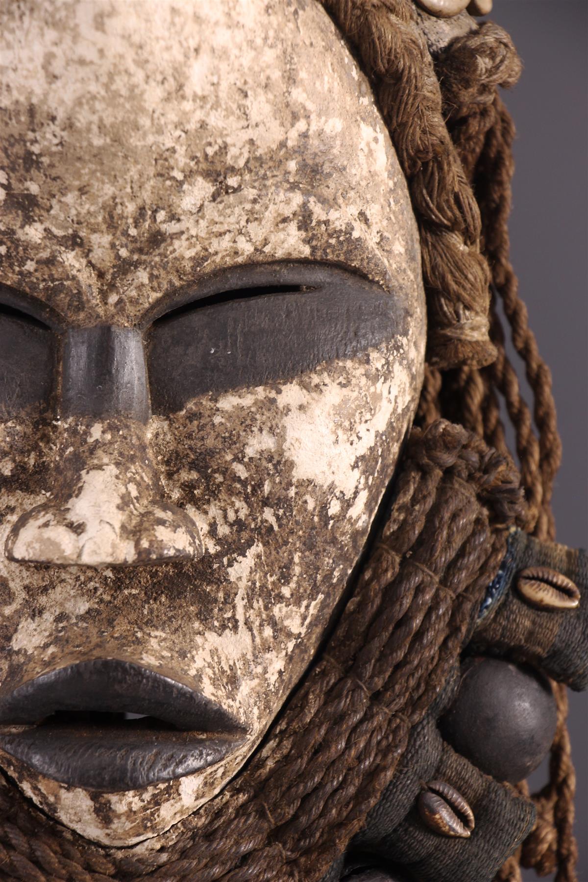 Masque Africain Ancien Vintage En Bois Sculpté - Tribu Dan, Côte D'Ivoire/Libéria - Décoration Ethnique