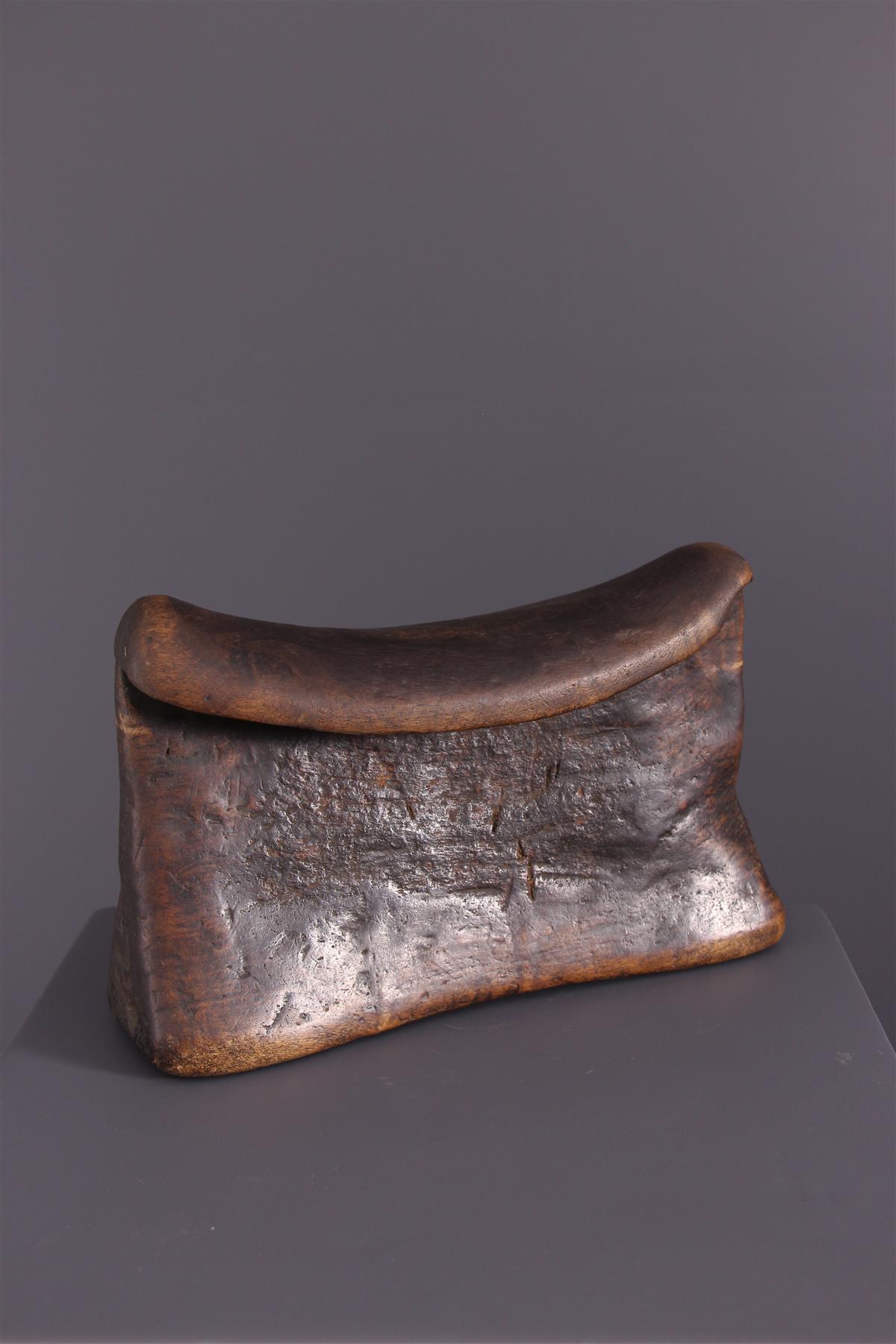 Art Africain - Lot De 4 Repose-tête Pygmées Du Gabon - Statuettes En Bois Originales