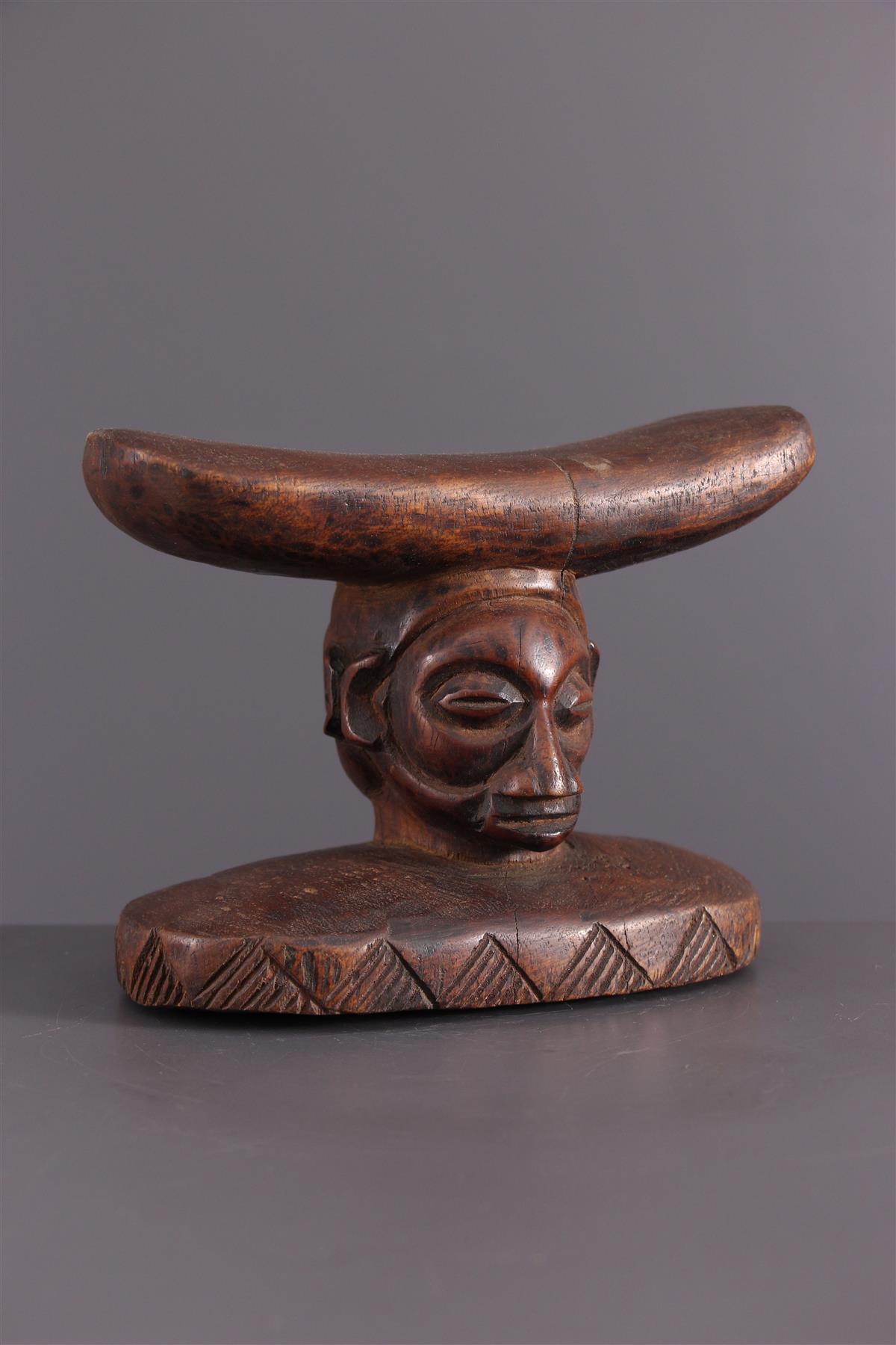 Appui-nuque Lozi (Zambie) En Bois Sculpté - Art Africain Tribal Rare Et Ancien