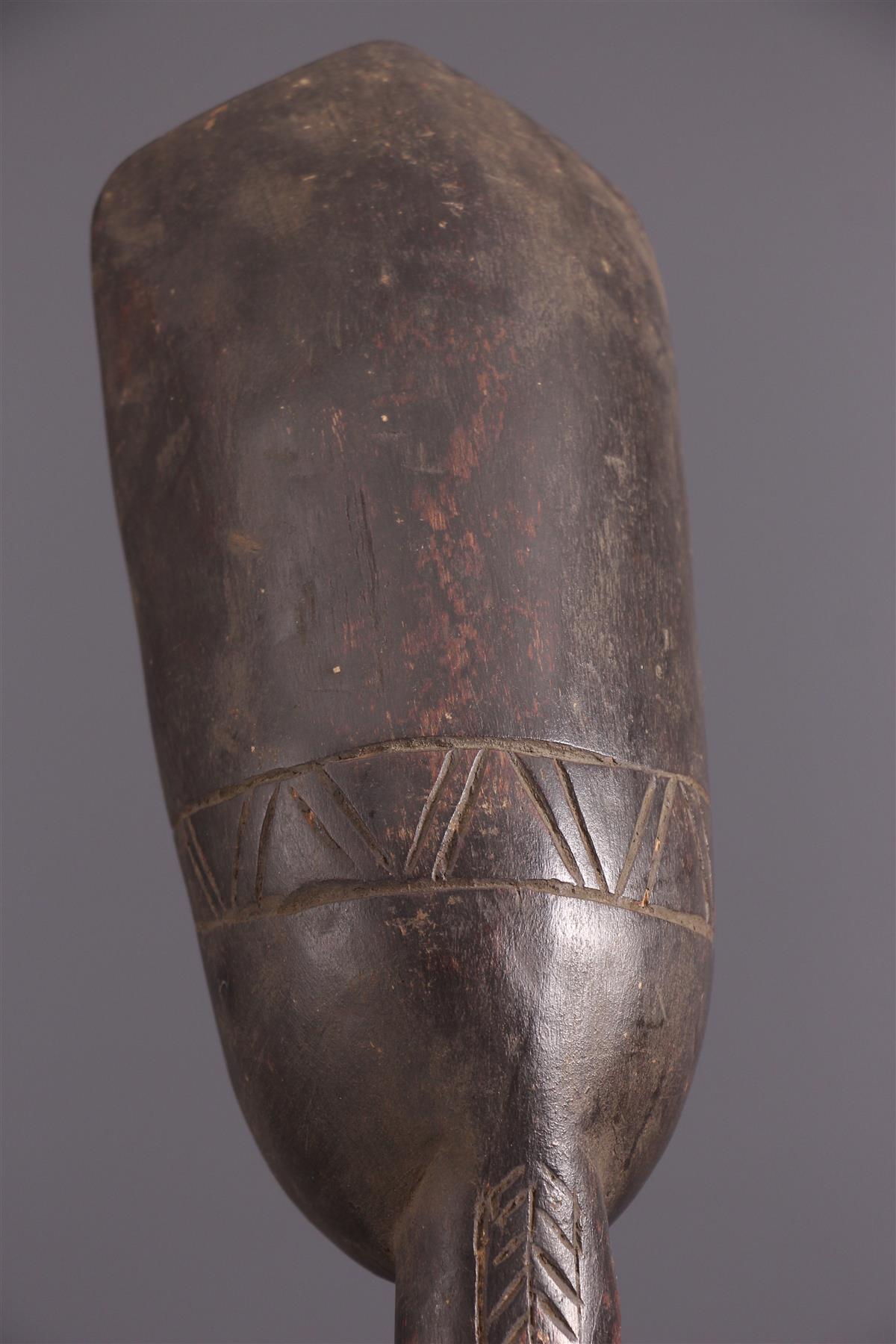Cuillère Statue Dan Art Tribal Africain - Masque Côte D'Ivoire Début XXe