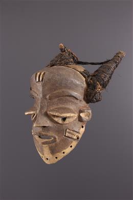 Masque Africain Songye En Bois Sculpté Main - Vintage Années 60, Art Tribal, Pièce Unique