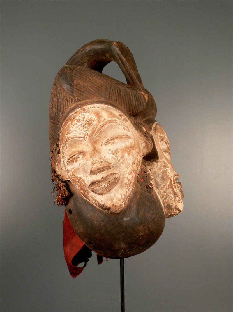 Kanus Mask Punu Janus Mask (3353) - African mask, tribal art, primitive art