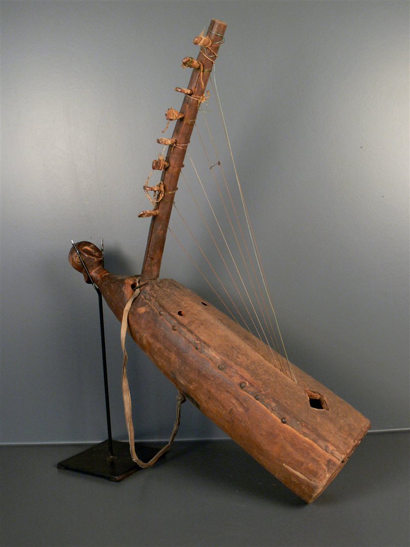 Harpe Fang (3366) - Musique Fang - Art africain gabon