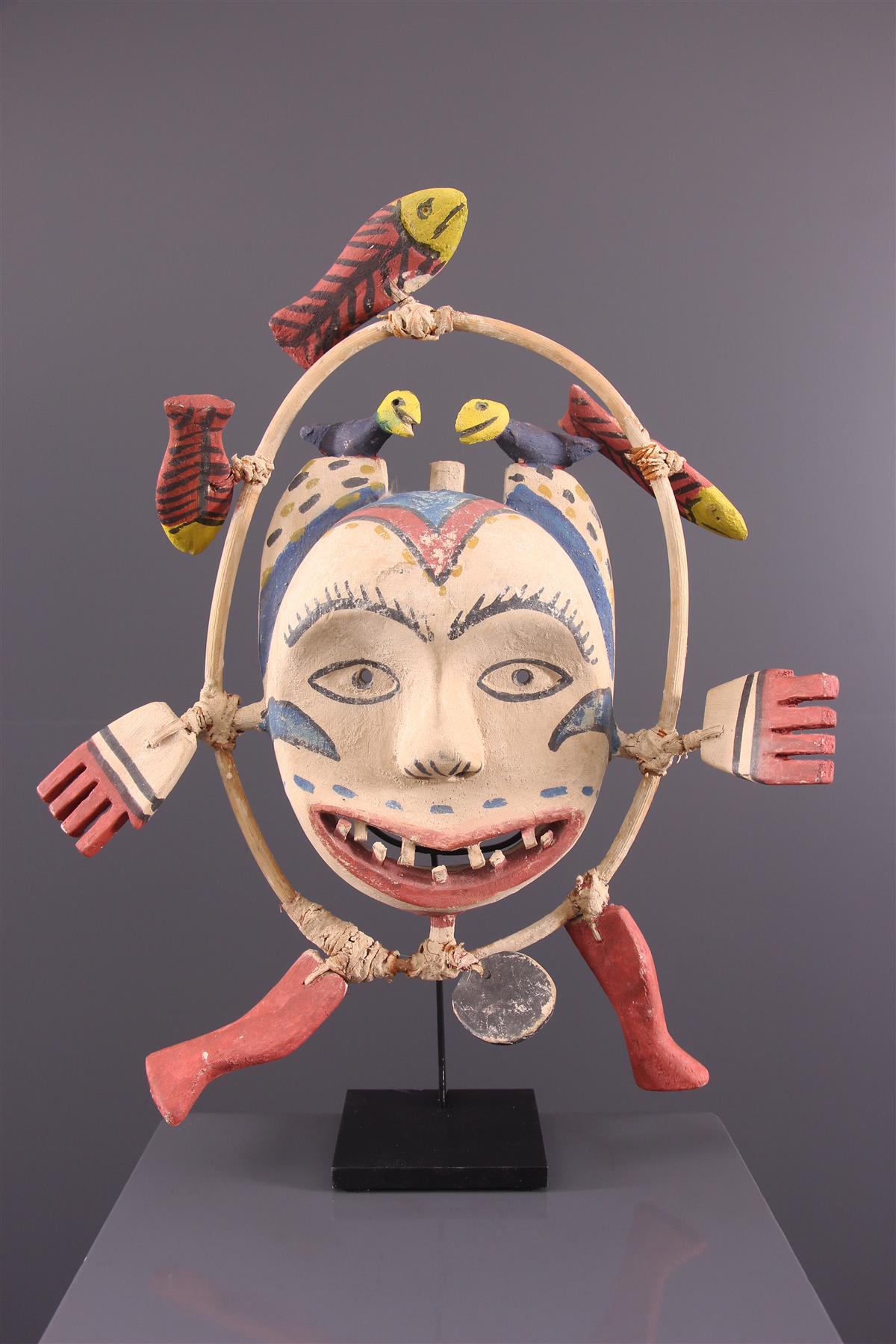 Ancien Leurre De Contact Inuit Yupik - Île Saint-Laurent Alaska - Bois Occasion