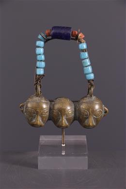 Collier Pectoral Tribal Naga Indien - Pièces, Perles Et Coquillages Authentiques