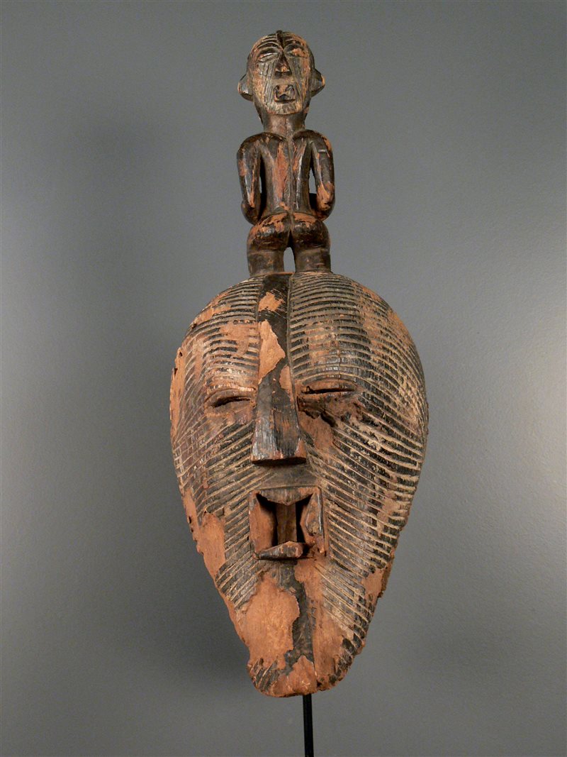Janus Mask Songye Kifwebe Janus Mask (3502) - African mask, tribal art, primitive art