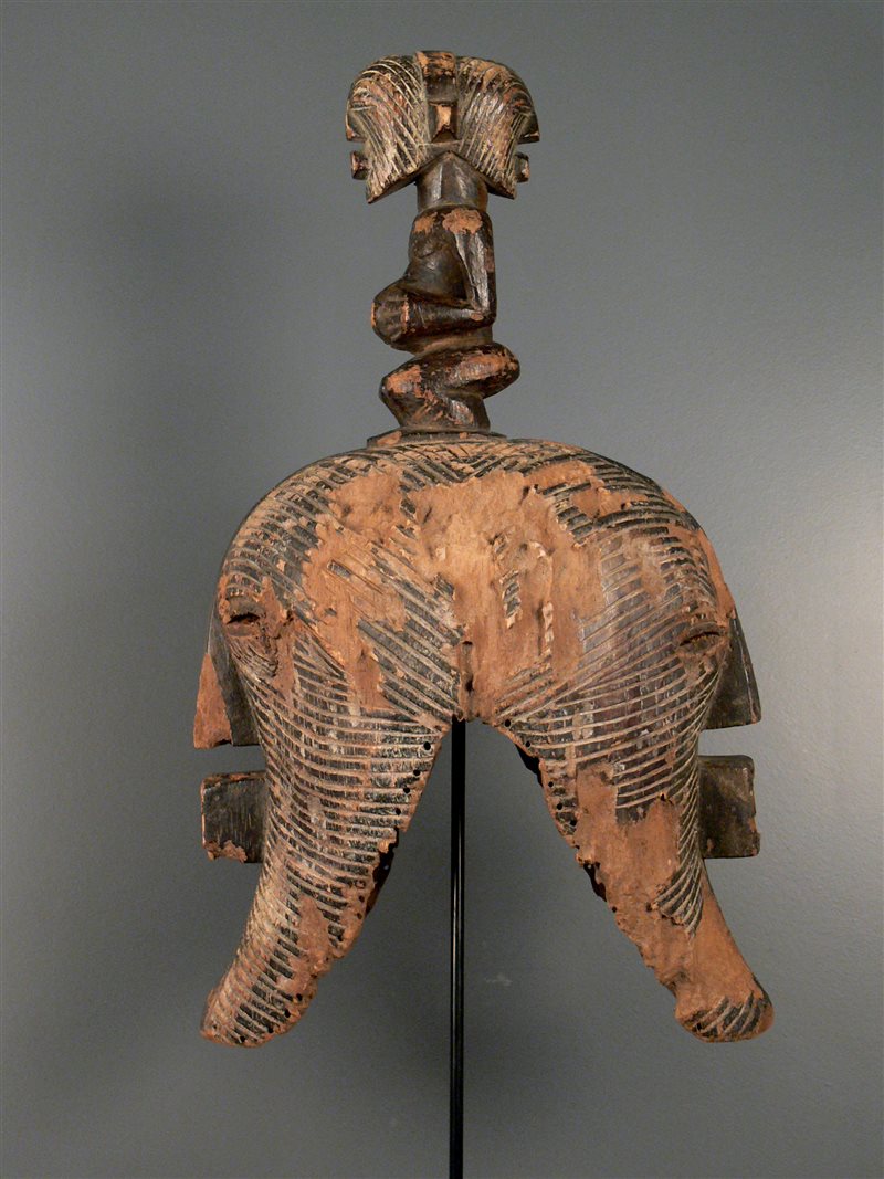 Janus Mask Songye Kifwebe Janus Mask (3502) - African mask, tribal art, primitive art