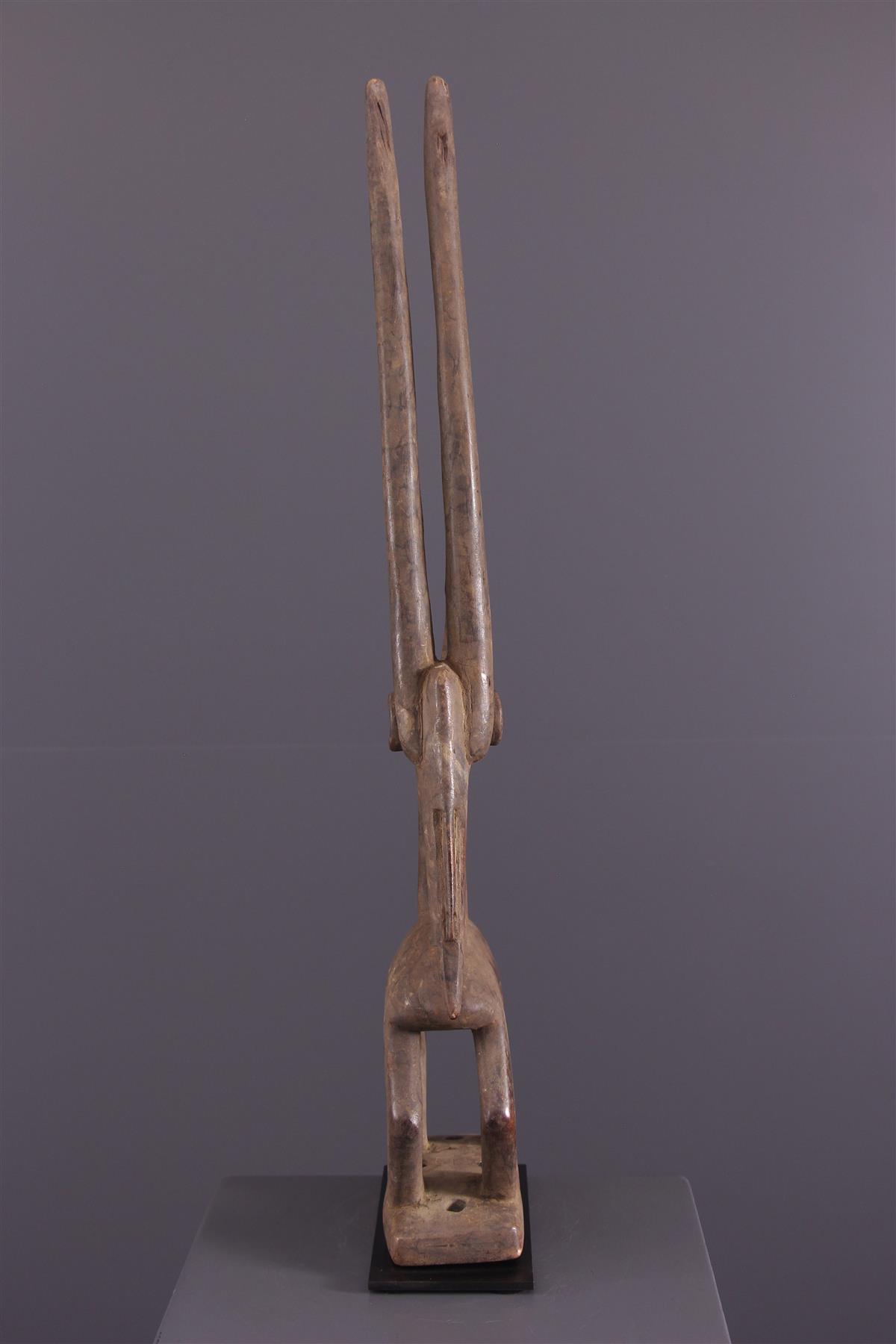 Cimier Tiwara Africain Ancien - Masque Bamana - Sculpture Bois Faite Main