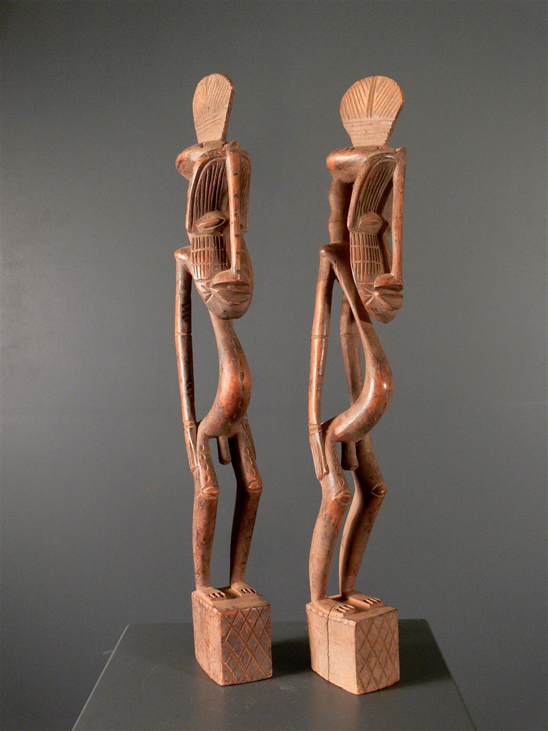 Senoufo couple of ritual fetishs (3799) - African statues : tribal ...