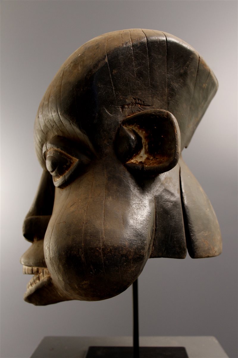 (4672) - African mask, tribal art, primitive art Bamun - African art