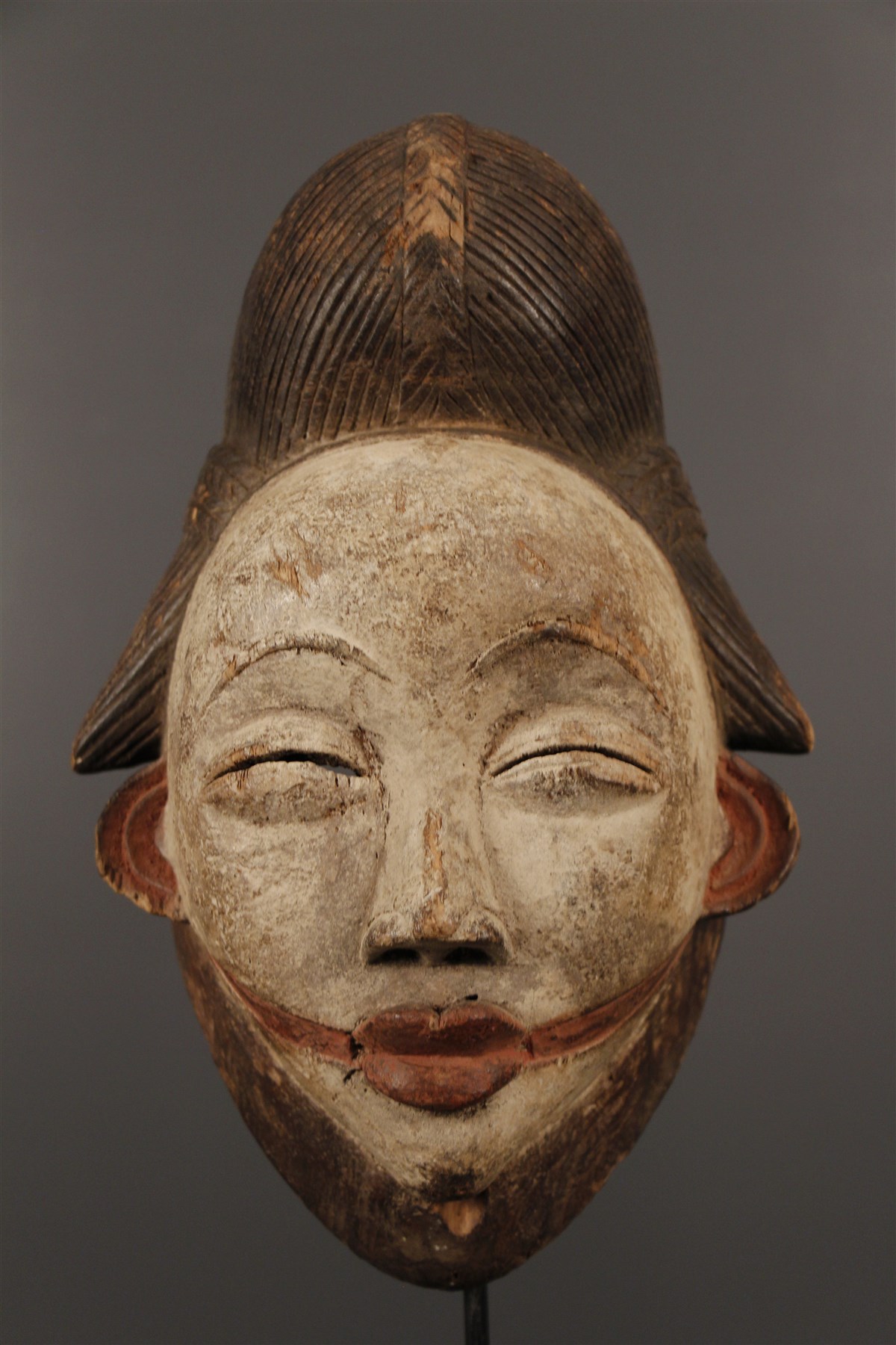 Masque Traditionnel Punu – Art Africain – Pièce De Collection