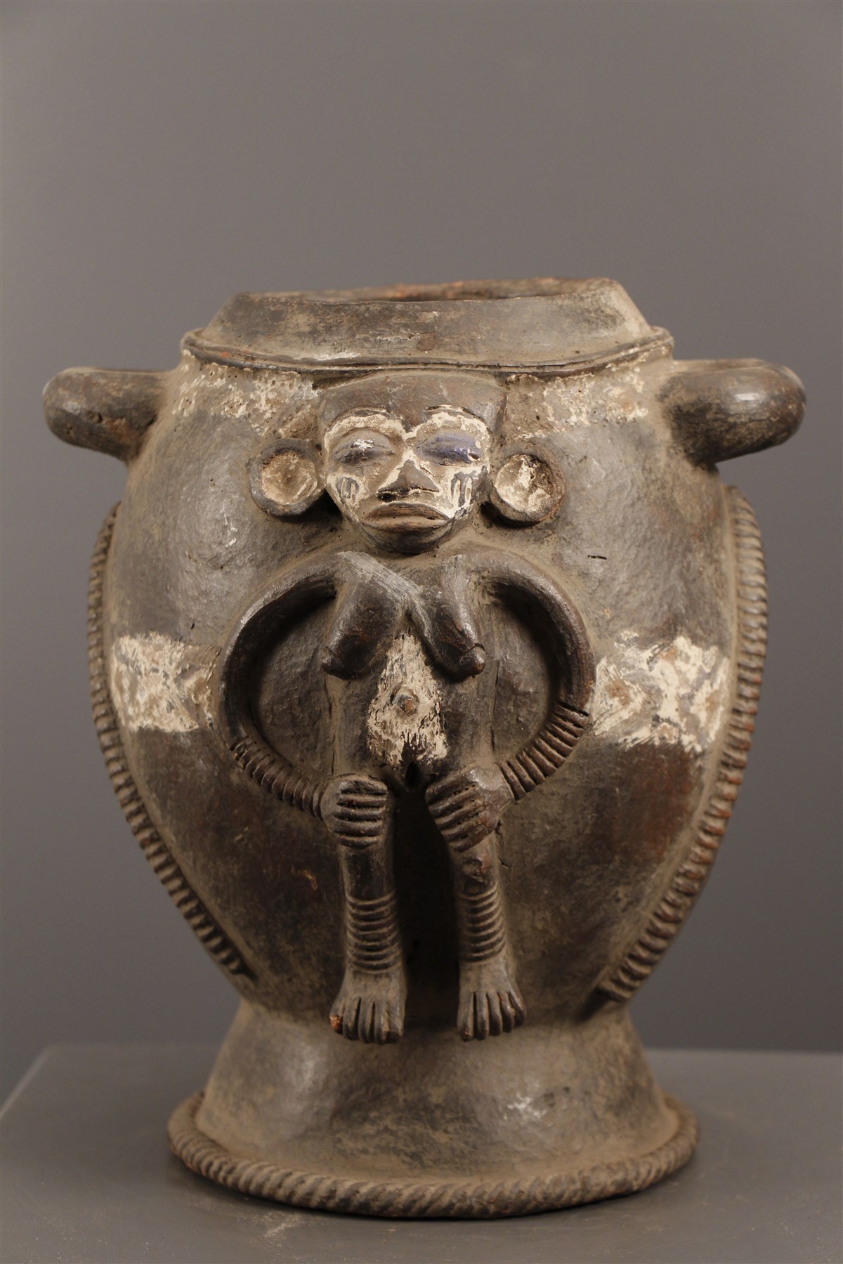 Pot à divination Yoruba (5447) Terre cuite, jarre, amphore, urne