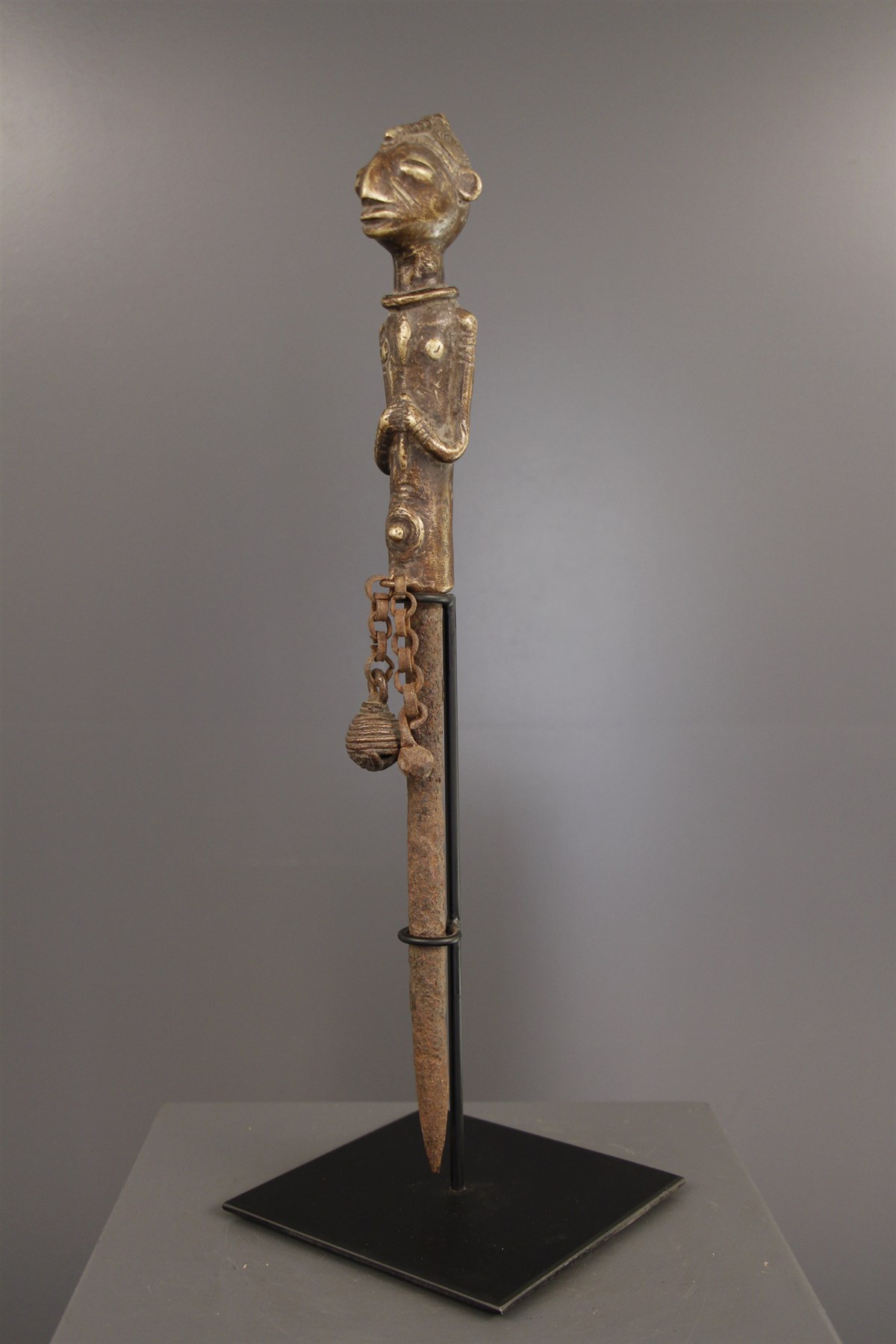Sceptre rituel Edan Oshugbo Yoruba (5965) - Sceptres Yoruba - Art africain