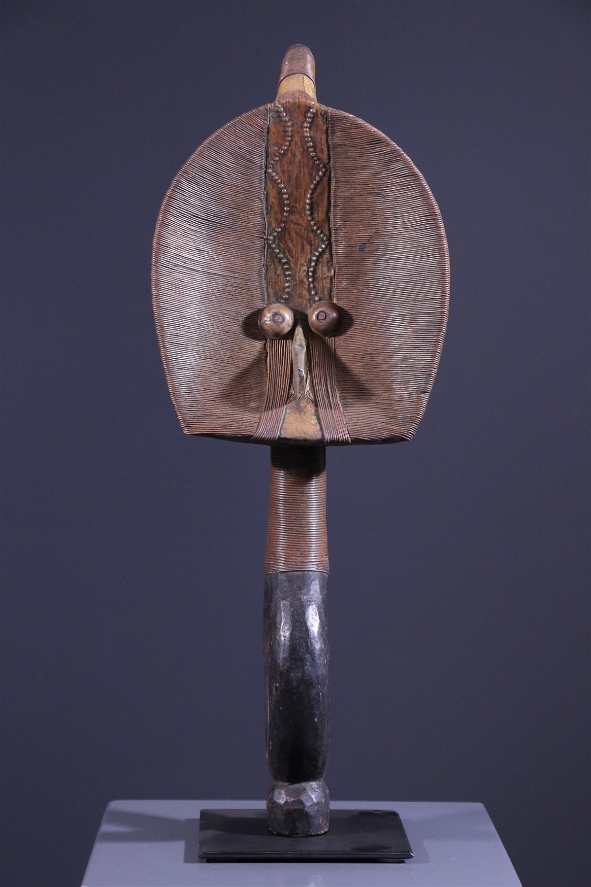 Statuette Africaine Bakota – Reliquaire En Bois – Art Africain Original – Bon état