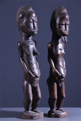 Statue Baule (27516) - Art africain - statues africaines Baoule