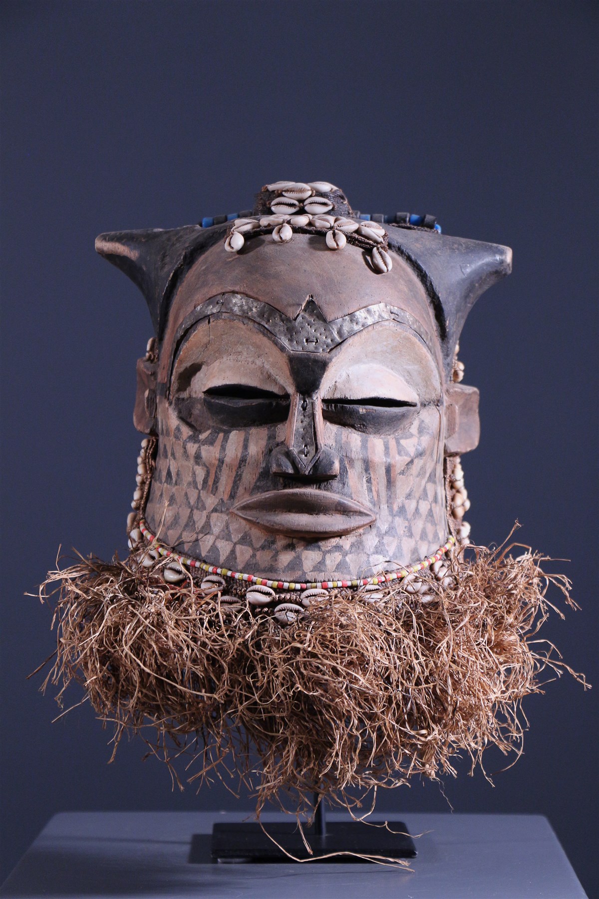 Masque Kuba Bwoom Lwoop Lambwoom (9042) - Masque africain Kuba